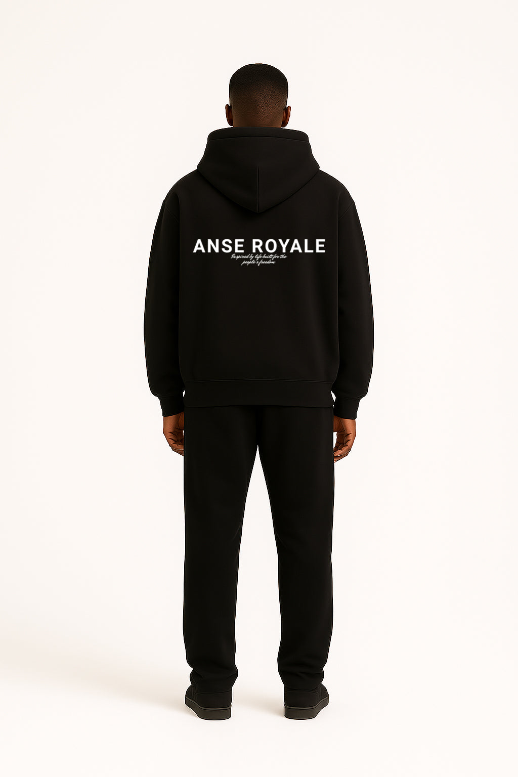 Signature Origins Hoodie Black - Premium hoodies from ANSE ROYALE - Shop now at ANSE ROYALE