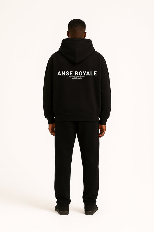 Signature Origins Hoodie Black - Premium hoodies from ANSE ROYALE - Shop now at ANSE ROYALE
