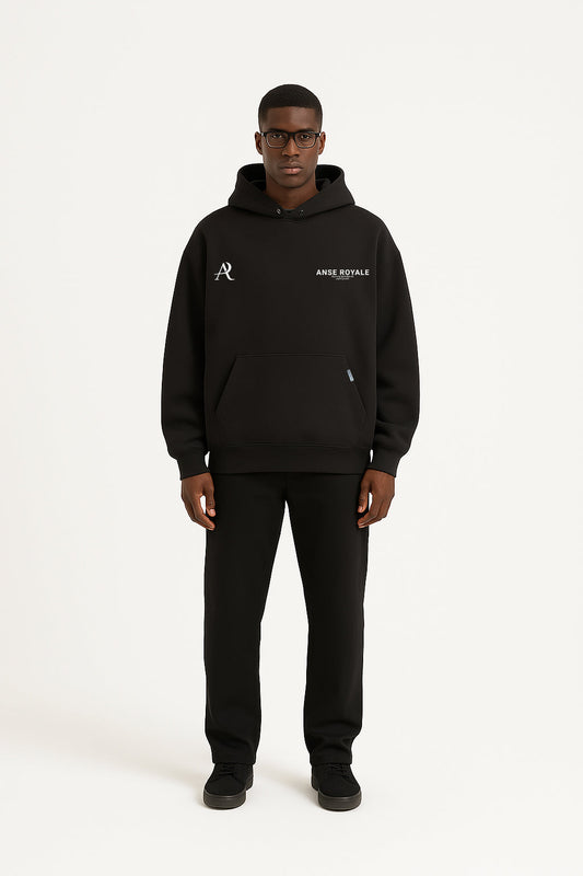 Signature Origins Hoodie Black - Premium hoodies from ANSE ROYALE - Shop now at ANSE ROYALE