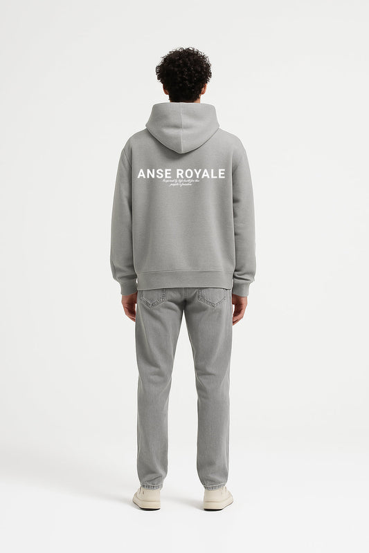 Signature Origins Hoodie Grey - Premium hoodies from ANSE ROYALE - Shop now at ANSE ROYALE