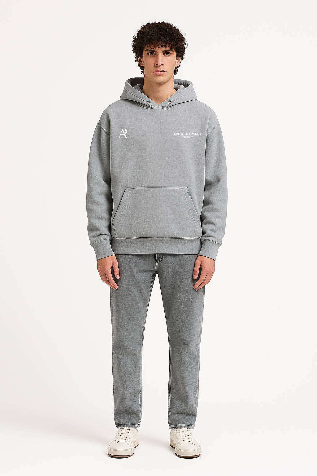 Signature Origins Hoodie Grey - Premium hoodies from ANSE ROYALE - Shop now at ANSE ROYALE