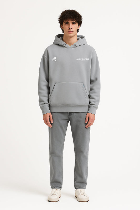 Signature Origins Hoodie Grey - Premium hoodies from ANSE ROYALE - Shop now at ANSE ROYALE