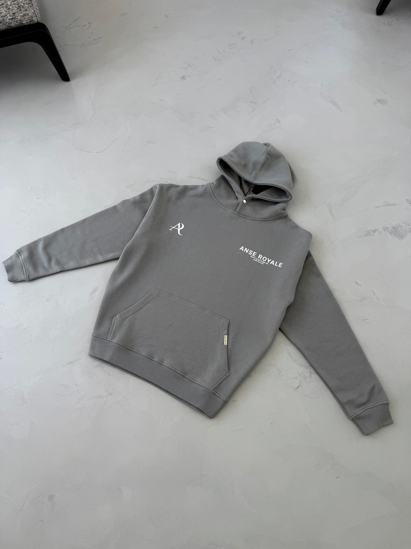 Signature Origins Hoodie Grey - Premium hoodies from ANSE ROYALE - Shop now at ANSE ROYALE