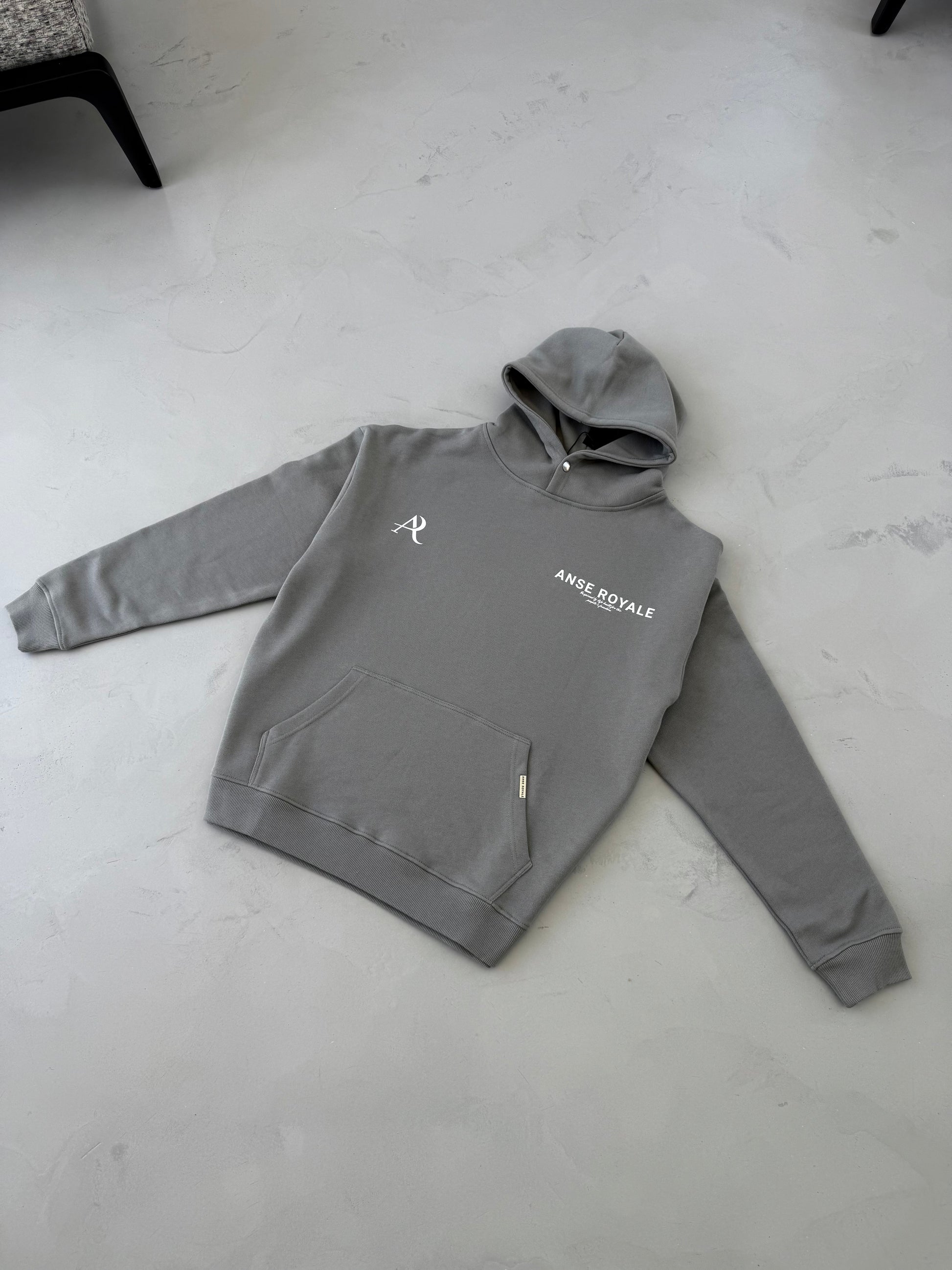 Signature Origins Hoodie Grey - Premium hoodies from ANSE ROYALE - Shop now at ANSE ROYALE
