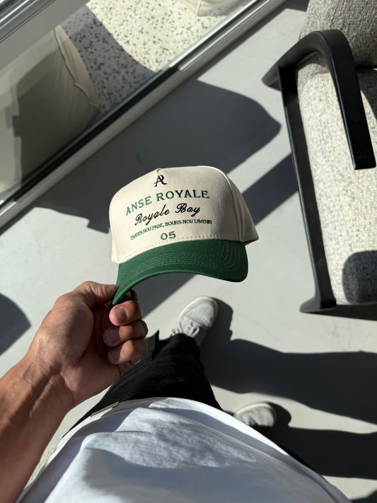 Zarden 05 Snapback Hat Green/Beige - Premium Accessories from ANSE ROYALE -Shop now at ANSE ROYALE