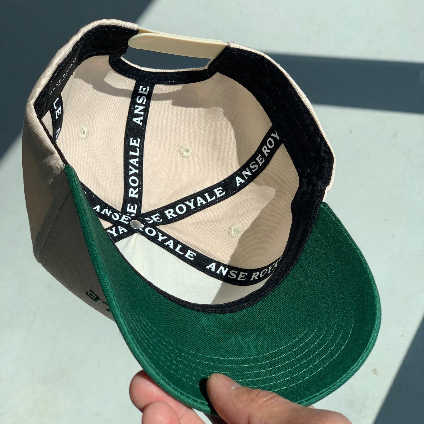 Zarden 05 Snapback Hat Green/Beige - Premium Accessories from ANSE ROYALE - Shop now at ANSE ROYALE