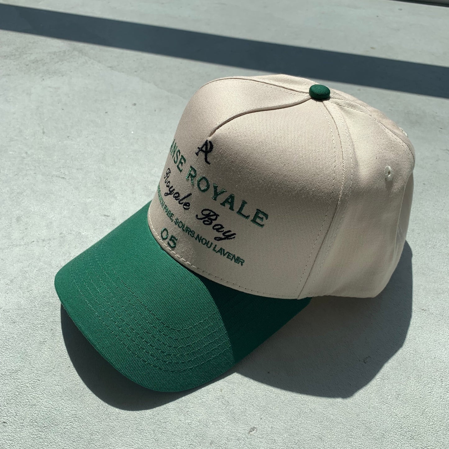 Zarden 05 Snapback Hat Green/Beige - Premium Accessories from ANSE ROYALE - Shop now at ANSE ROYALE