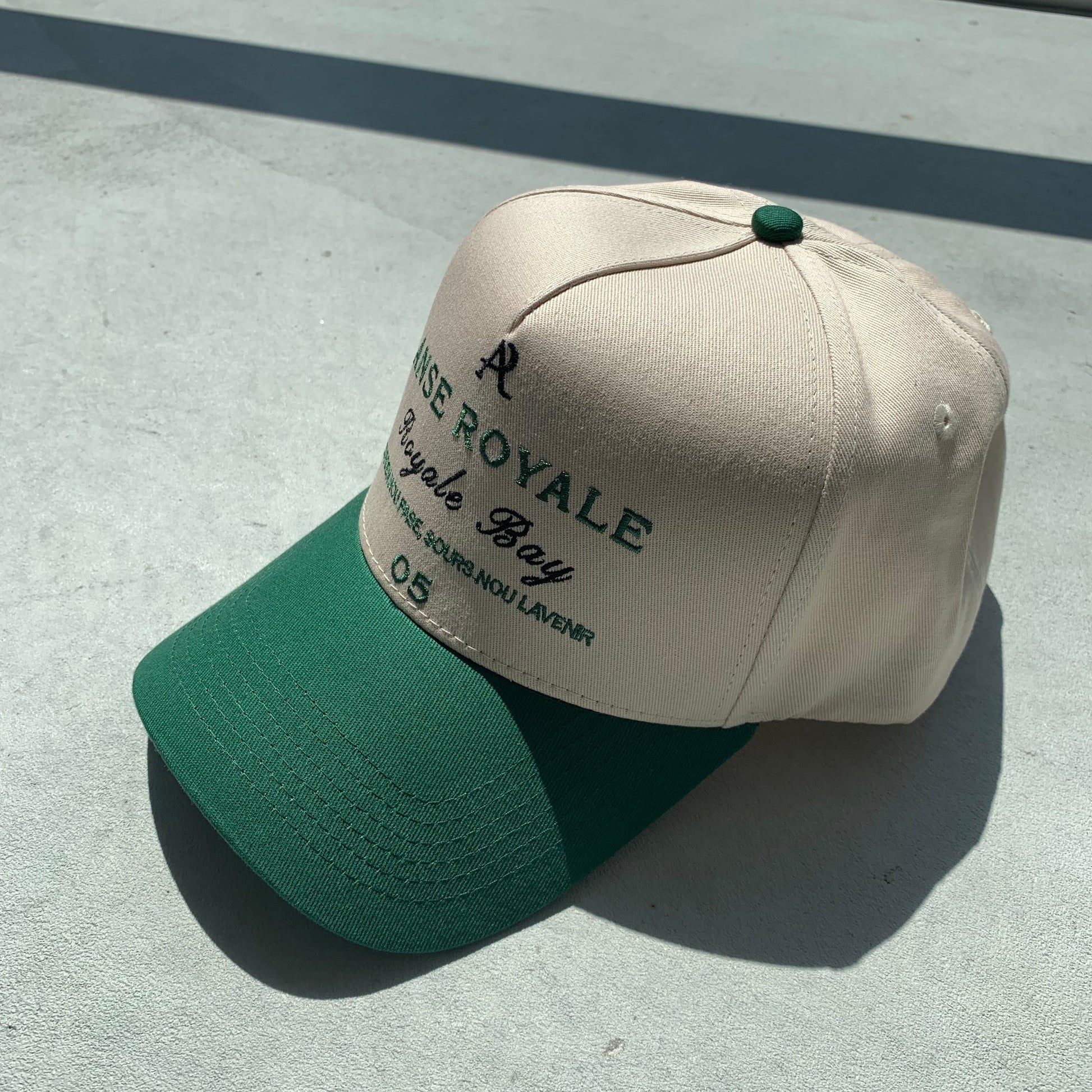Zarden 05 Snapback Hat Green/Beige - Premium Accessories from ANSE ROYALE - Shop now at ANSE ROYALE