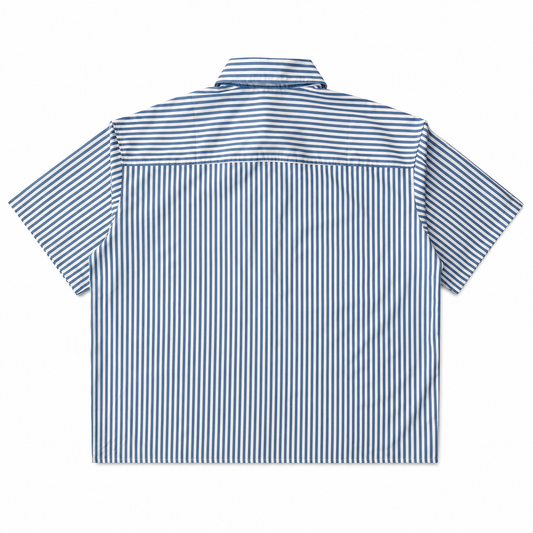 Royale Bay - Pinstripe White/Blue