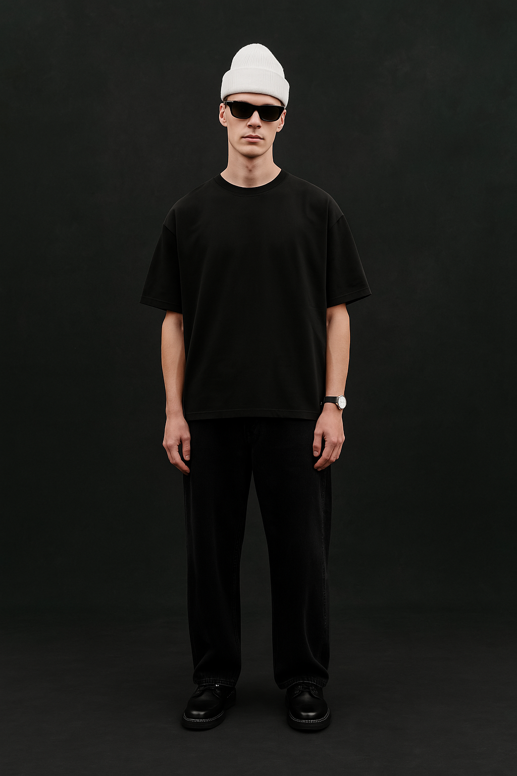 Heavy weight Blank Black - Premium Shirts & Tops from ANSE ROYALE - Shop now at ANSE ROYALE