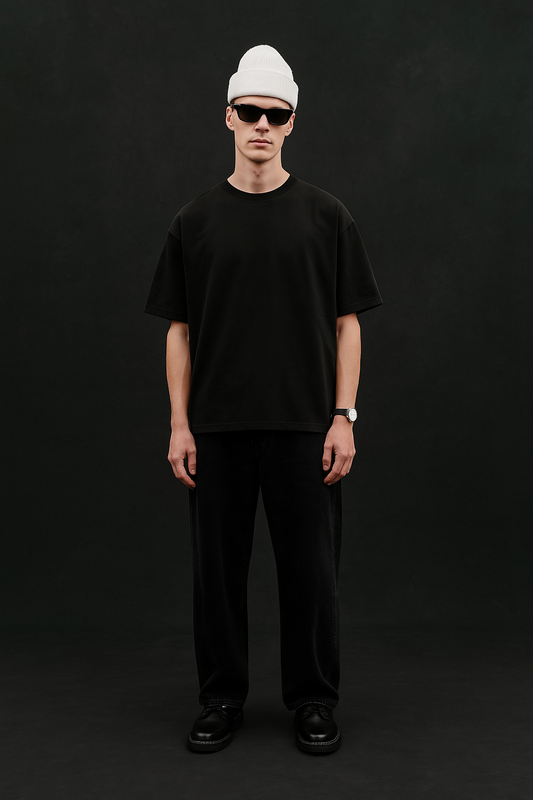 Heavy weight Blank Black - Premium Shirts & Tops from ANSE ROYALE - Shop now at ANSE ROYALE