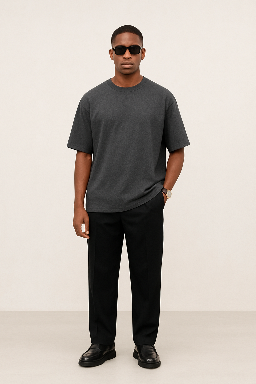 Heavy weight Blank Grey - Premium Shirts & Tops from ANSE ROYALE - Shop now at ANSE ROYALE