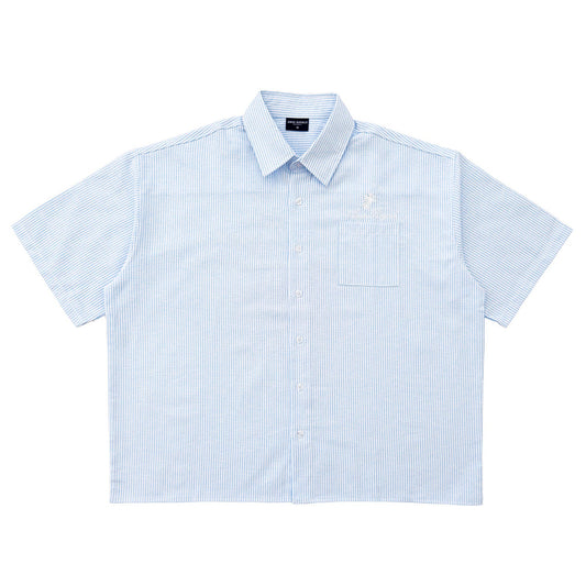 Duo Stripe Untethered Soul - Light Blue with White Embroidery