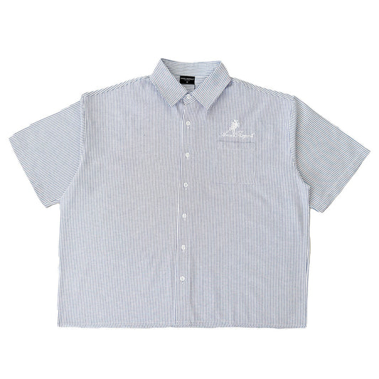 Duo Stripe Untethered Soul - Blue with White Embroidery