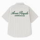 Duo Stripe Untethered Soul - White with Forrest Green Embroidery - Premium Shirts & Tops from ANSE ROYALE - Just $0! Shop now at ANSE ROYALE