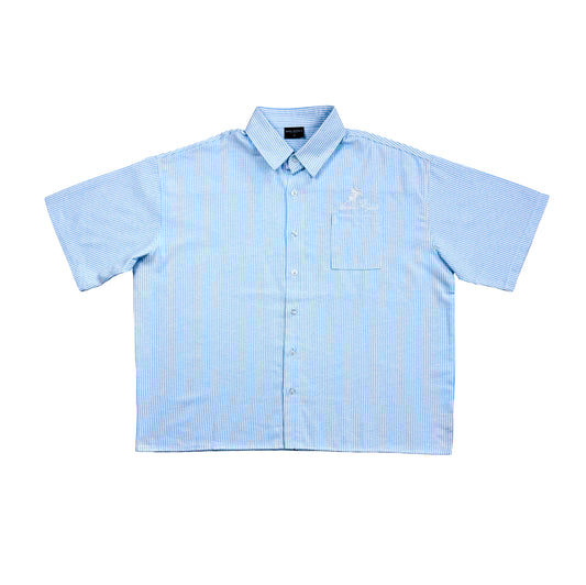 Duo Stripe Untethered Soul - Light Blue with White Embroidery