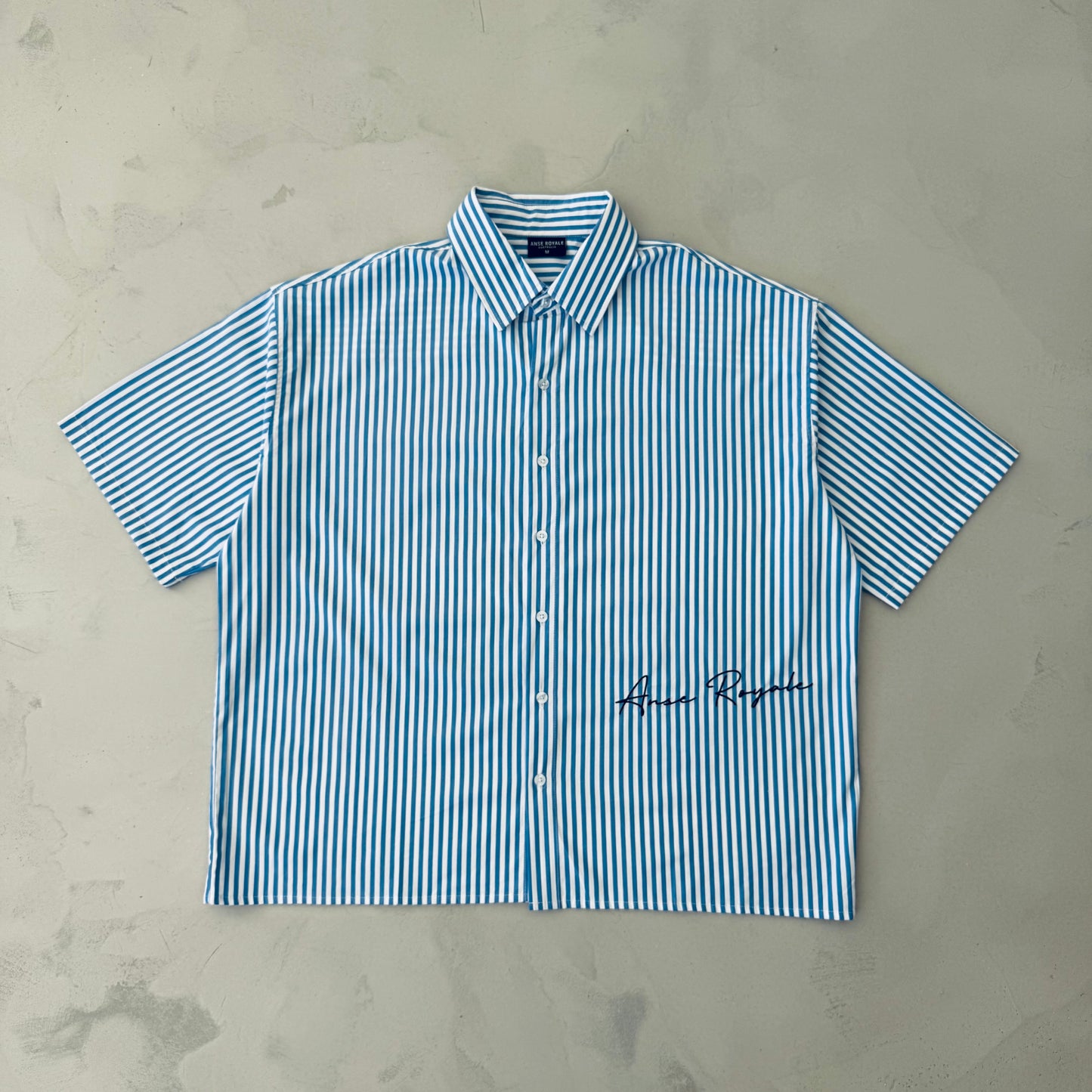 Royale Bay - Pinstripe White/Blue