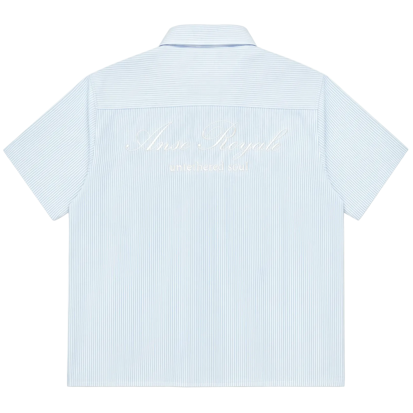 Duo Stripe Untethered Soul - Light Blue with White Embroidery