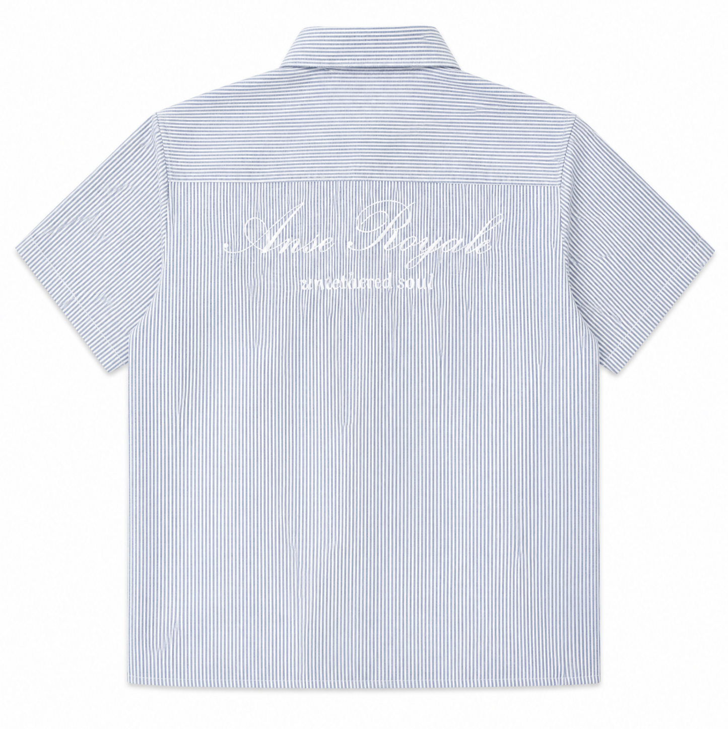 Duo Stripe Untethered Soul - Blue with White Embroidery