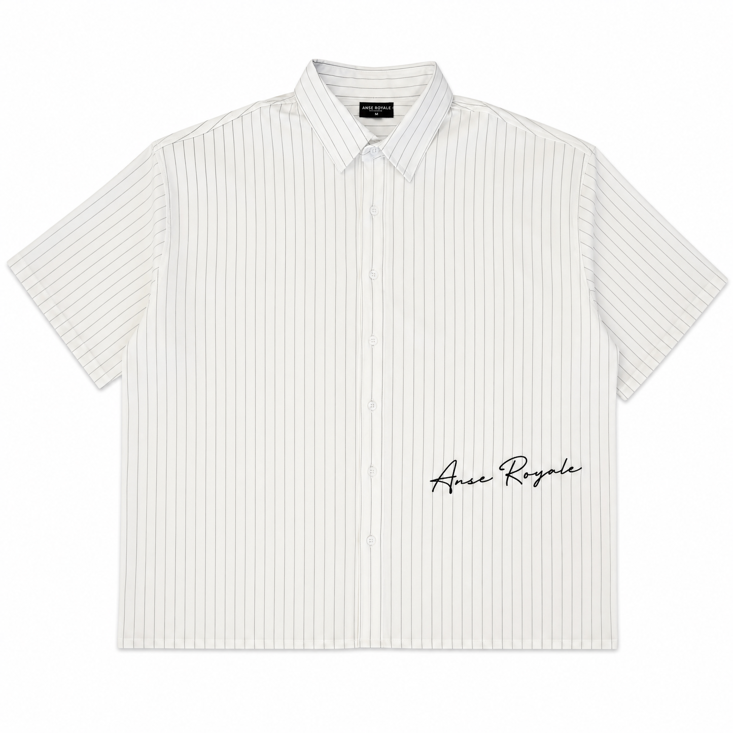 Royale Bay - Pinstripe White/Black