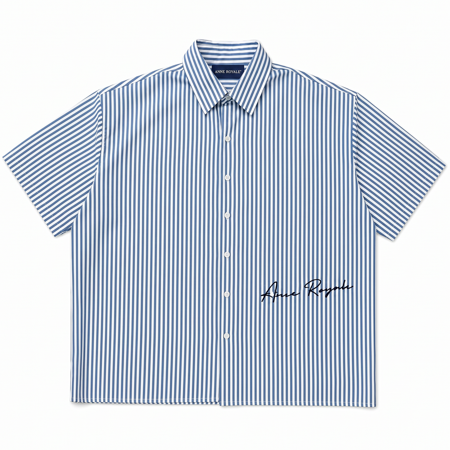 Royale Bay - Pinstripe White/Blue
