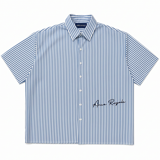 Royale Bay - Pinstripe White/Blue
