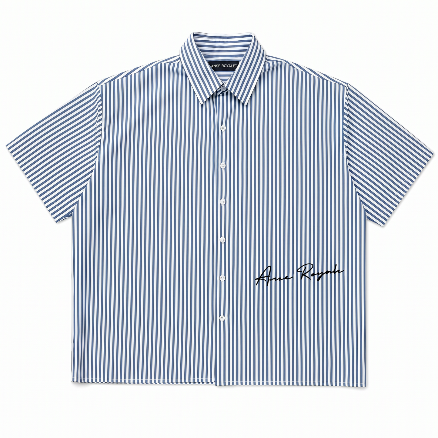 Royale Bay - Pinstripe White/Blue