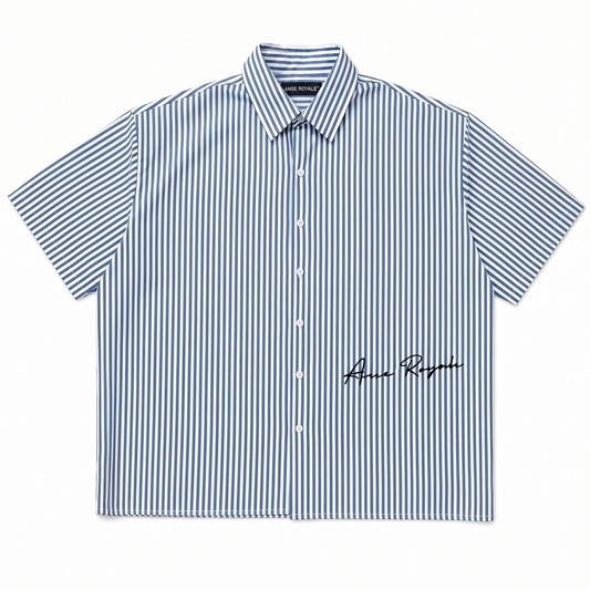 Royale Bay - Pinstripe White/Blue