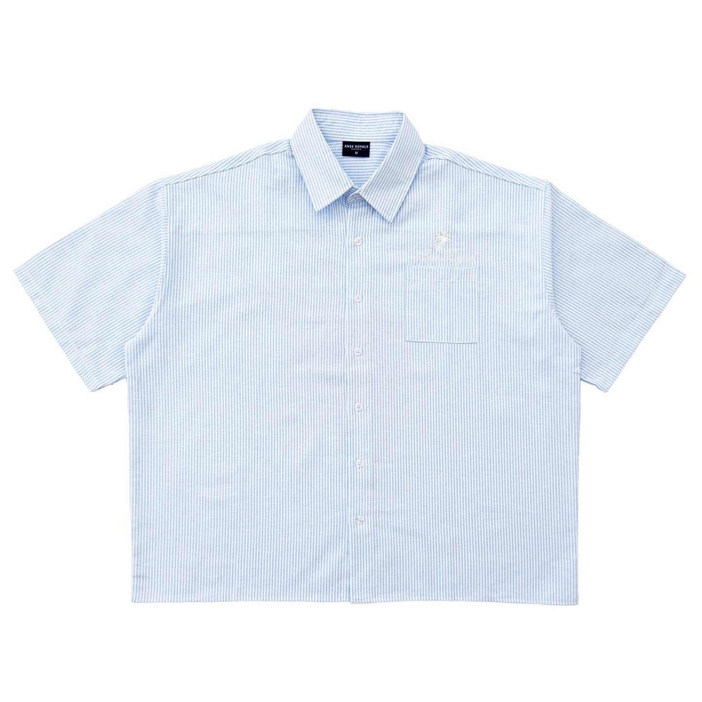 Duo Stripe Untethered Soul - Light Blue with White Embroidery