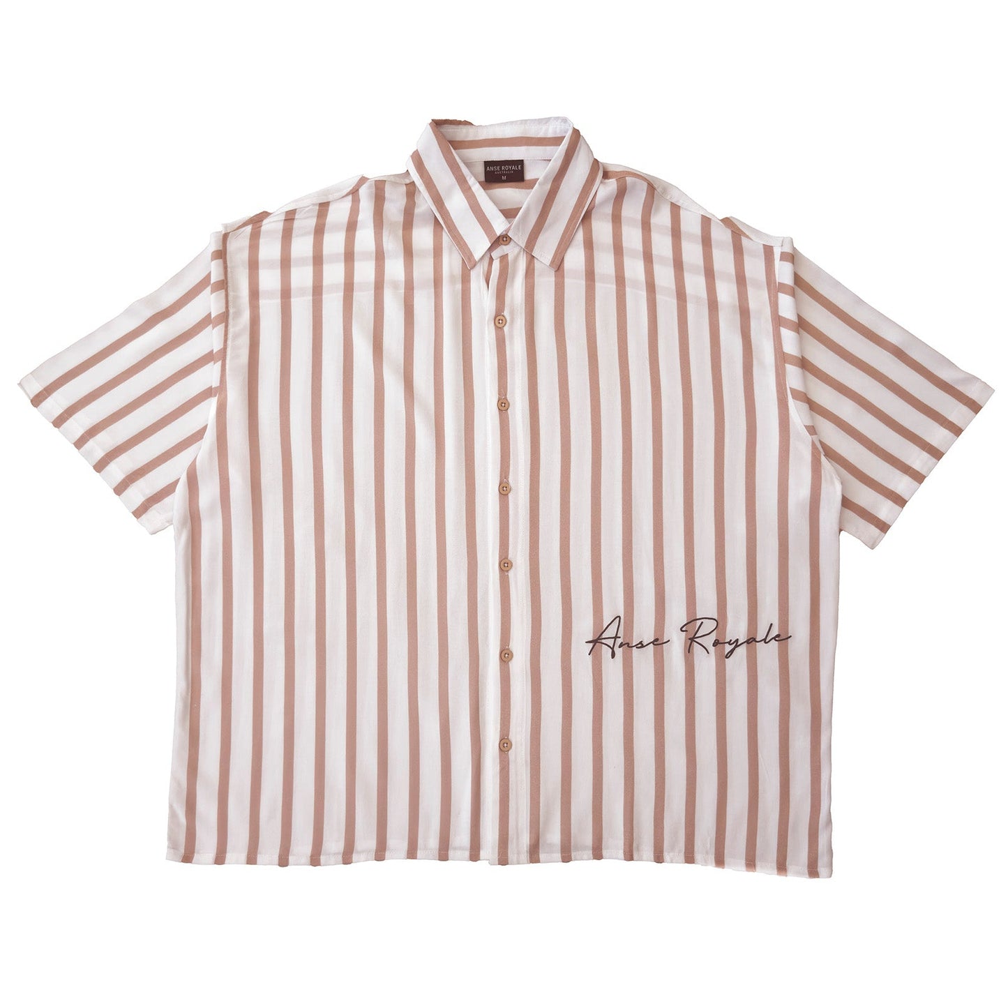 Royale Bay - Pinstripe Lightweight White/Brown