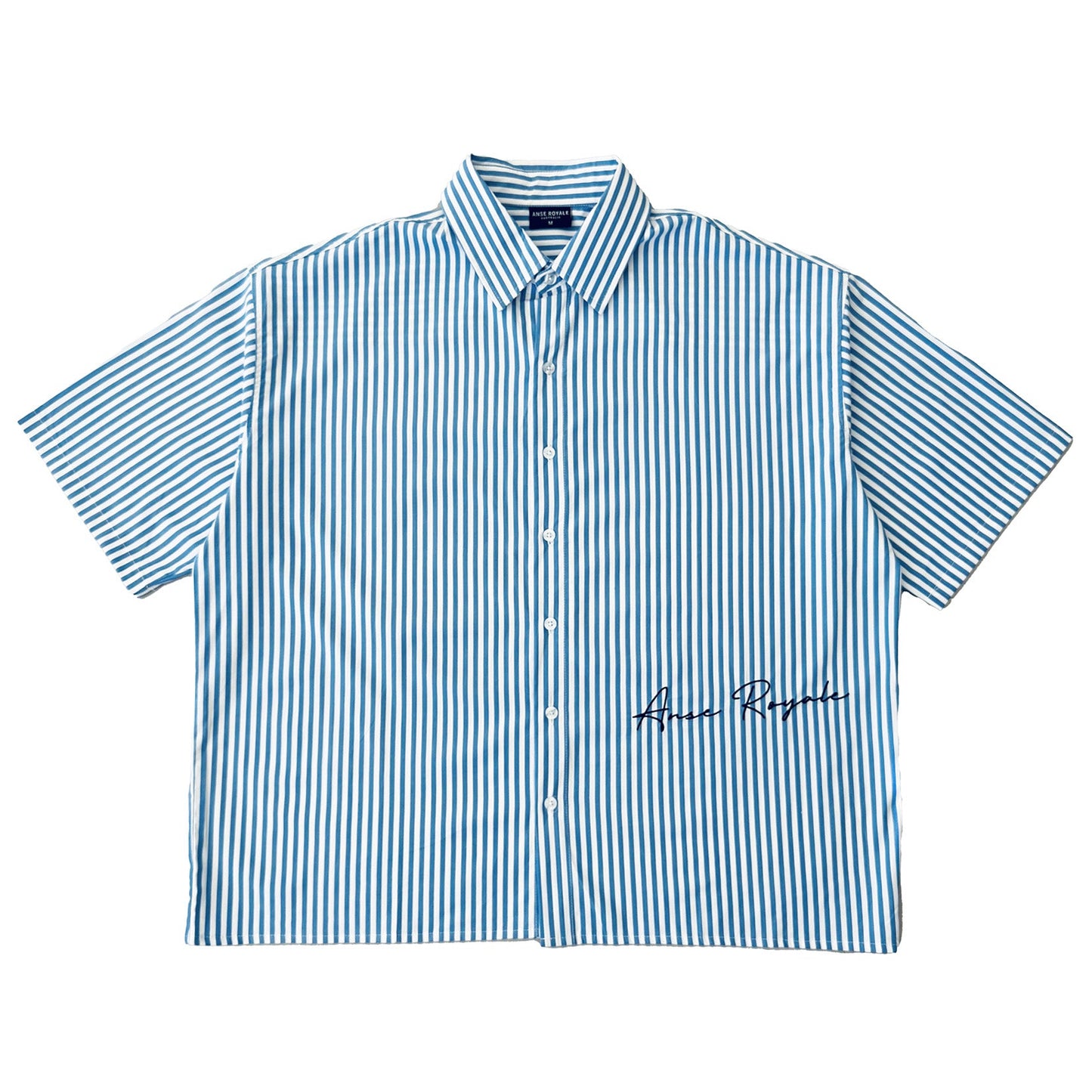 Royale Bay - Pinstripe White/Blue