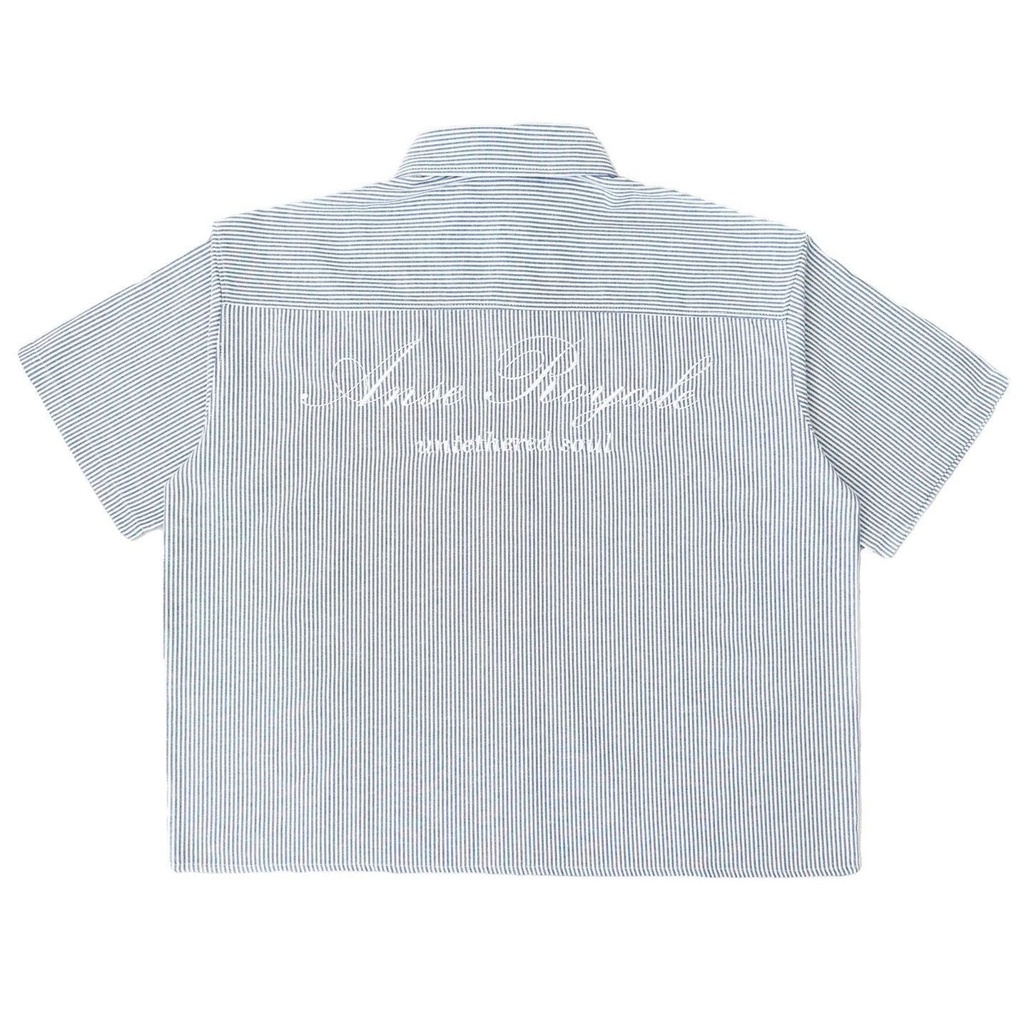 Duo Stripe Untethered Soul - Blue with White Embroidery